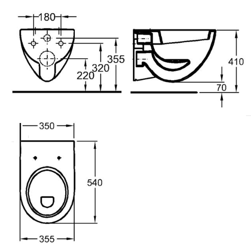 Унитаз подвесной Keramag Renova Nr 1. 203140