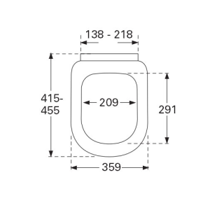 Кришка унітазу Villeroy & Boch Subway 9m55s101