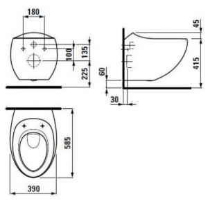 Унітаз підвісний Laufen Alessi 20976