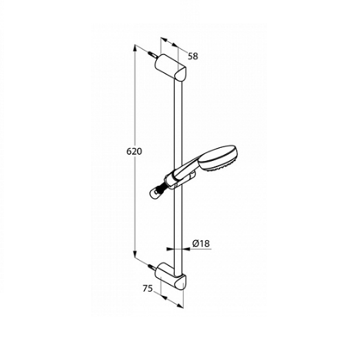 Набор смесителей KLUDI Logo Neo 372820575 + 376810575 + 681600500 (3 в 1)
