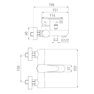 Набір змішувачів FERRO Algeo BAG2+BAG1+N340 Набір змішувачів FERRO Algeo BAG2+BAG1+N340