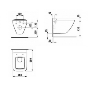 Унітаз підвісний Laufen Palace 8207000000001 Унітаз підвісний Laufen Palace 8207000000001
