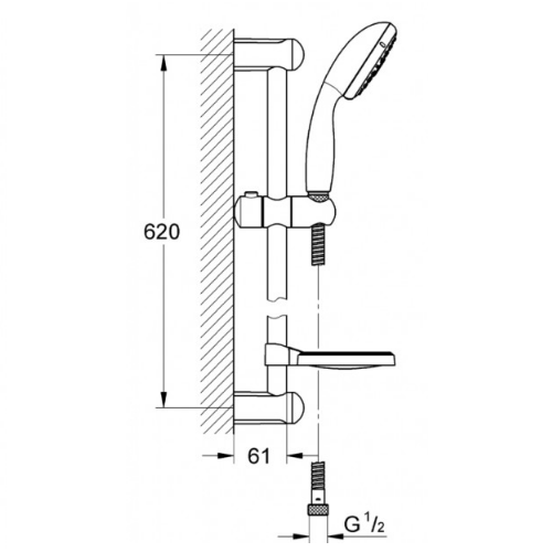 Набір змішувачів Grohe EuroSmart 123244 (3 до 1) Набір змішувачів Grohe EuroSmart 123244 (3 до 1)