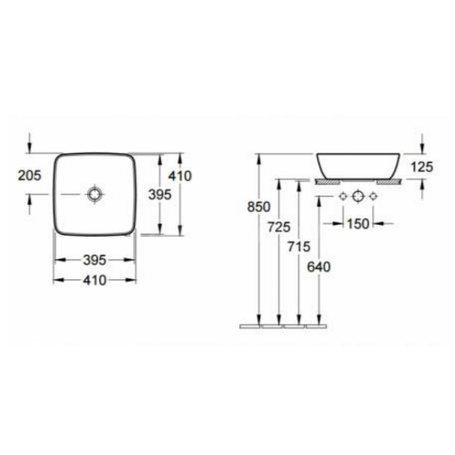 Раковина Villeroy & Boch Artis 41784101 Раковина Villeroy & Boch Artis 41784101