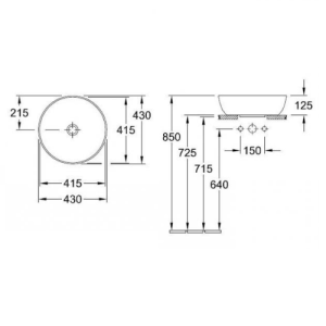 Раковина Villeroy & Boch Artis 41794301 Раковина Villeroy & Boch Artis 41794301