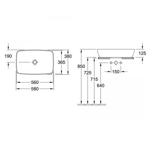 Раковина Villeroy & Boch Artis 41725801