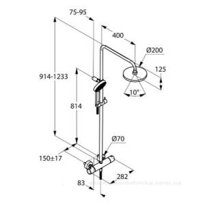 Душевая система KLUDI A-QA Dual Shower system A-QAs 6609505-00 Душевая система KLUDI A-QA Dual Shower system A-QAs 6609505-00