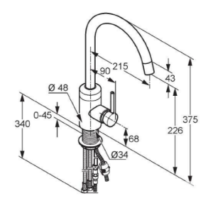 Смеситель для кухни KLUDI BINGO STAR 428039678