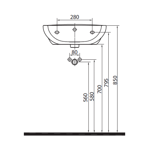 Умивальник KOLO Freja 50