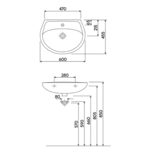 Умывальник KOLO Idol 60