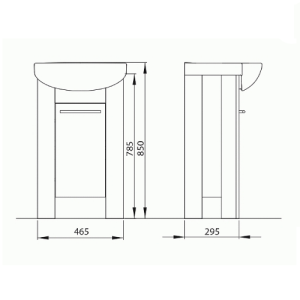 KOLO Шкафчик RUNA под умывальник 50 см KOLO Шкафчик RUNA под умывальник 50 см