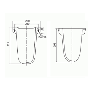 Напівп'єдестал KOLO Freja Напівп'єдестал KOLO Freja
