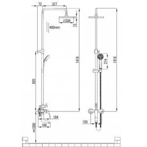 Душевая система Imprese JESENIK T-10140 Душевая система Imprese JESENIK T-10140