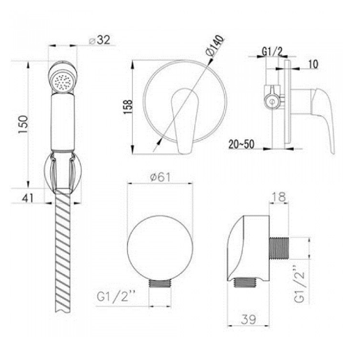 Набор смесителей Imprese KRINICE VR-15110(Z) - ВТ Набор смесителей Imprese KRINICE VR-15110(Z) - ВТ