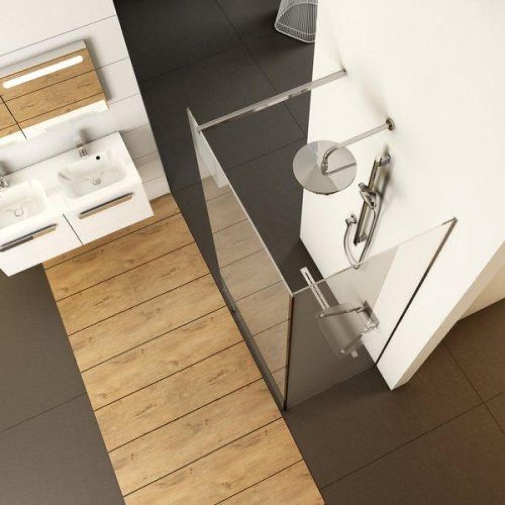 Душевая кабина Walk-In 110/80 Corner Рама: хром, стекло - каленое прозрачное