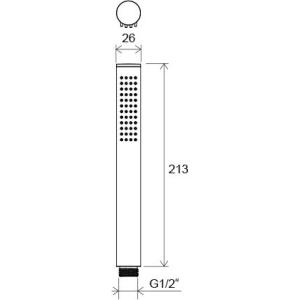 Лейка ручного душа Ravak Chrome - 1 функция 957.00