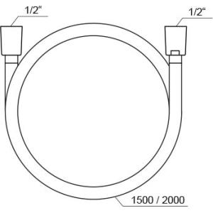 Душовий шланг Ravak SilverShine 914.00 150 см Душовий шланг Ravak SilverShine 914.00 150 см
