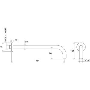Кронштейн бічний для верхнього душу Ravak 702.00