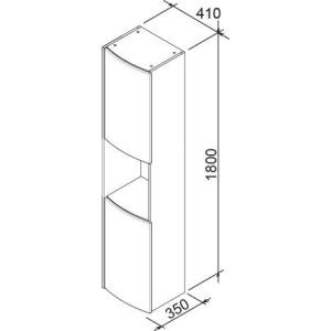 Бічна шафка Ravak SB Uni Rosa / Praktik