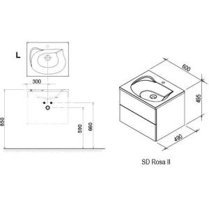 Шафка під умивальник Ravak SD Rosa II Шафка під умивальник Ravak SD Rosa II