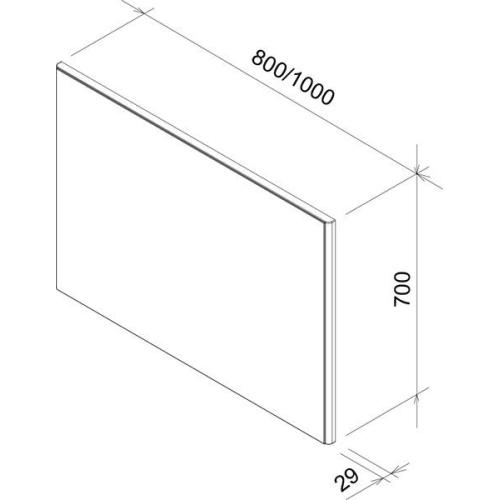 Дзеркало Ravak SD Ring 800/1000 Дзеркало Ravak SD Ring 800/1000