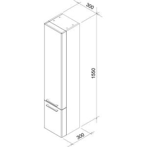 Пенал Ravak SB Ring 300 Пенал Ravak SB Ring 300