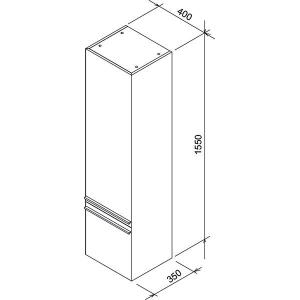 Пенал Ravak SB Clear 400
