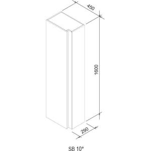 Боковой шкафчик SB Ravak 10°
