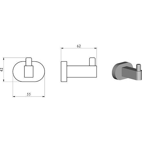 Одинарний гачок Ravak Chrome CR 110.00