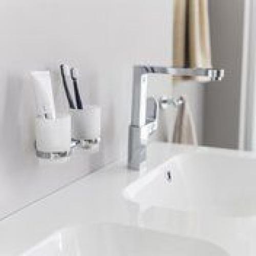 Тримач із двома склянками Ravak Chrome CR 222.00 д/зубних щіток
