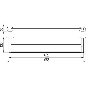 Полотенцедержатель Ravak Chrome CR 320.00