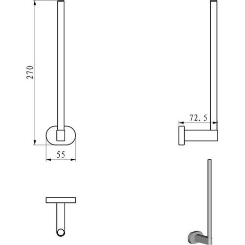 Утримувач туалетного паперу Ravak Chrome CR 420.00