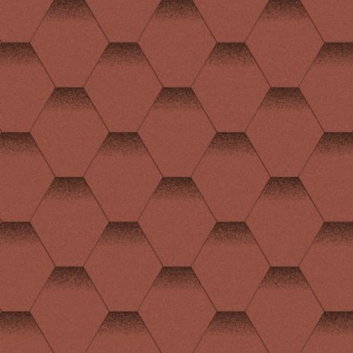 Бітумна черепиця Акваізол Мозайка Червоний мак