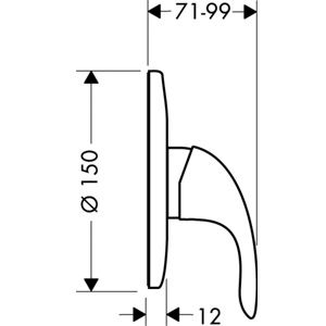Hansgrohe Focus E Смеситель для душа скрытый монтаж 31765000 Hansgrohe Focus E Смеситель для душа скрытый монтаж 31765000