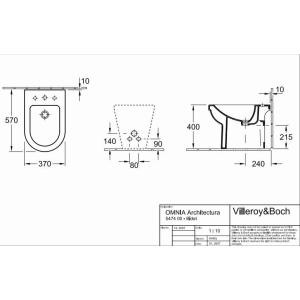 Біде Omnia architectura підлогове 54740001