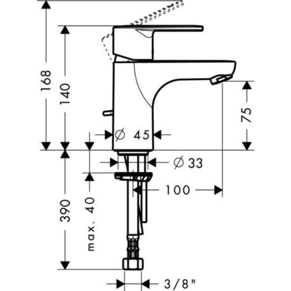Hansgrohe Talis E2 Смеситель для раковины 31612000