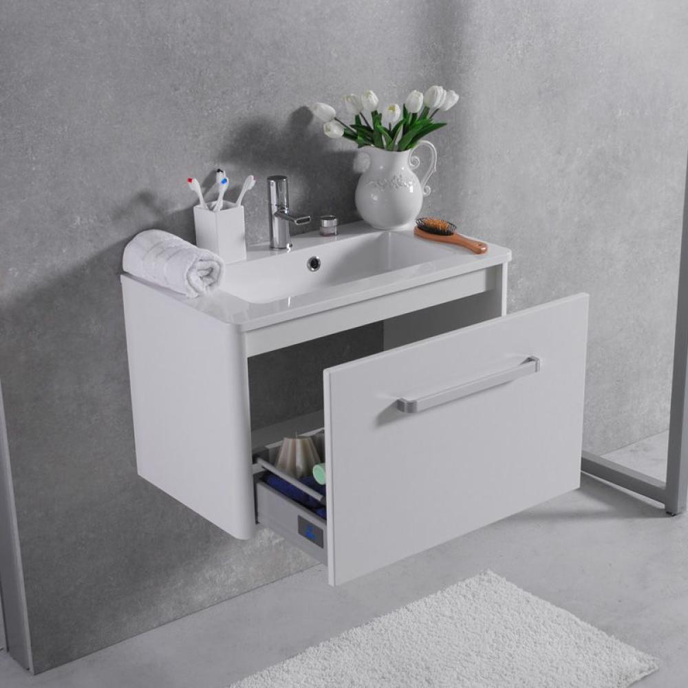 Шкафчик навесной Fancy Marble модель Bali 70 с раковиной Annabelle