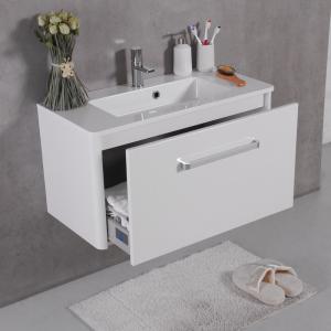 Шкафчик навесной Fancy Marble модель Bali 80 с раковиной Annabelle