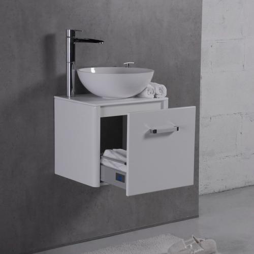 Шафка навісна Fancy Marble модель Fiji 50 з раковиною Mona