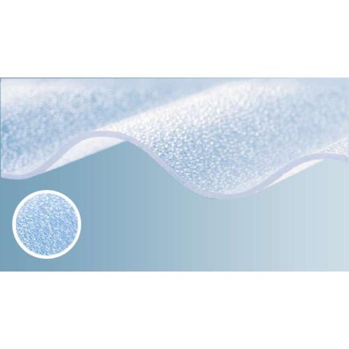 Поликарбонатный шифер Rober прозрачный структурированный 2000*1045*0,8мм волна