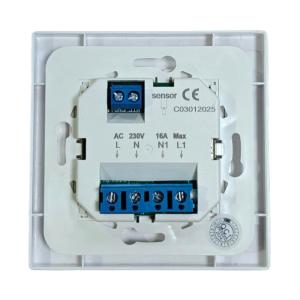 Терморегулятор механічний для теплої підлоги Castle AC308H (Asfora Schneider) білий