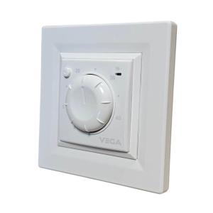 Терморегулятор для теплої підлоги механічний VEGA 030 Білий Терморегулятор для теплої підлоги механічний VEGA 030 Білий