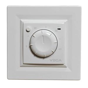 Терморегулятор для теплої підлоги механічний VEGA 030 Білий Терморегулятор для теплої підлоги механічний VEGA 030 Білий