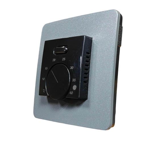 Терморегулятор механічний для теплої підлоги Castle AC308H (Asfora) чорний