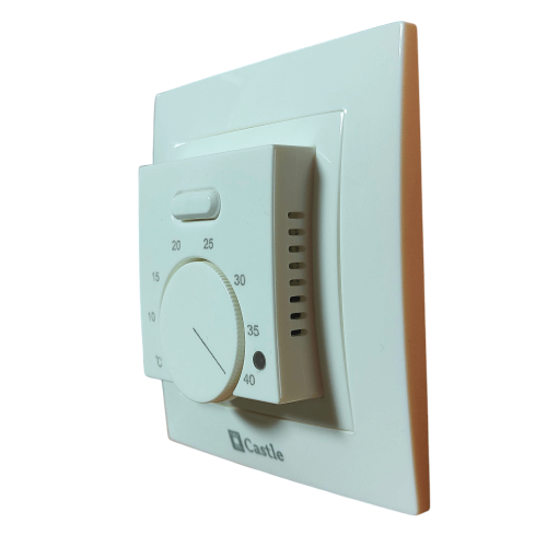 Терморегулятор механічний для теплої підлоги Castle AC308H слонова кістка Терморегулятор механічний для теплої підлоги Castle AC308H слонова кістка