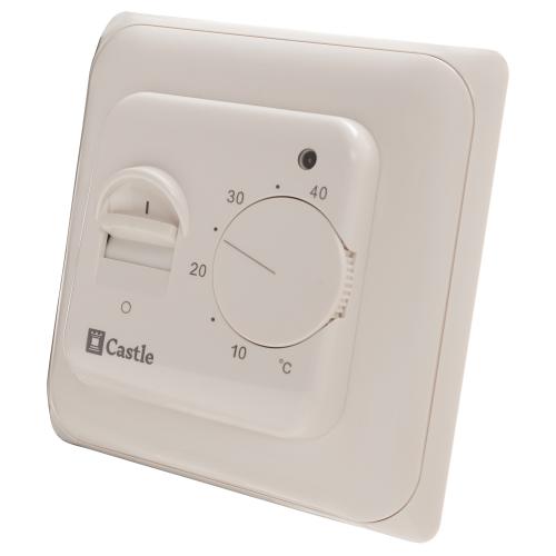 Терморегулятор механический для теплого пола Castle RTC 70.26 Ivory