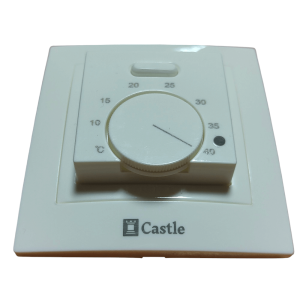 Терморегулятор механический для теплого пола Castle AC308H слоновая кость