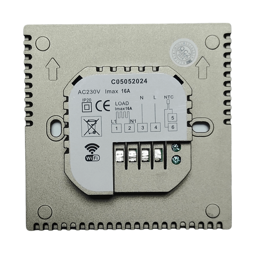 Терморегулятор программируемый Castle AC829H с функцией WI-FI (Графит)