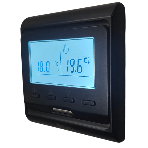 Терморегулятор программируемый для теплого пола Castle E51 Black Mat