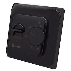 Терморегулятор механічний для теплої підлоги Castle RTC 70.26 Black Mat